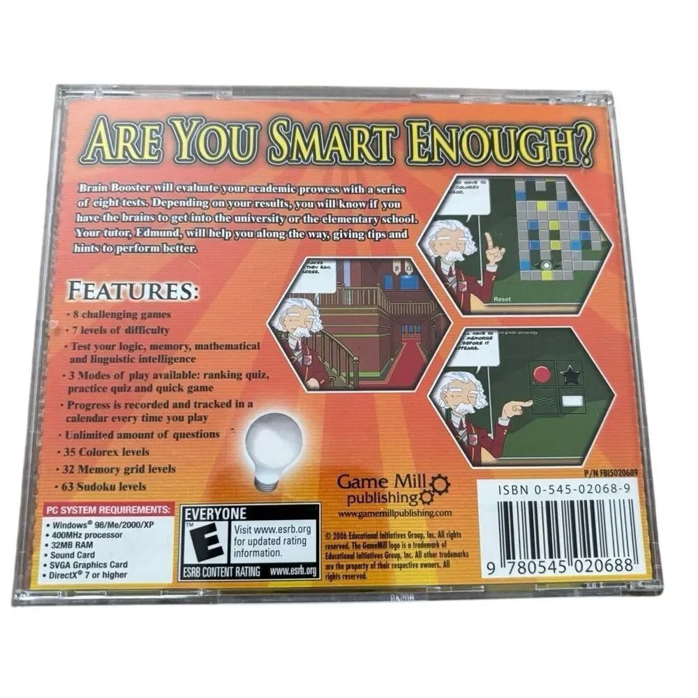 Brain Booster PC CD-ROM For Windows 98/Me/2000/XP